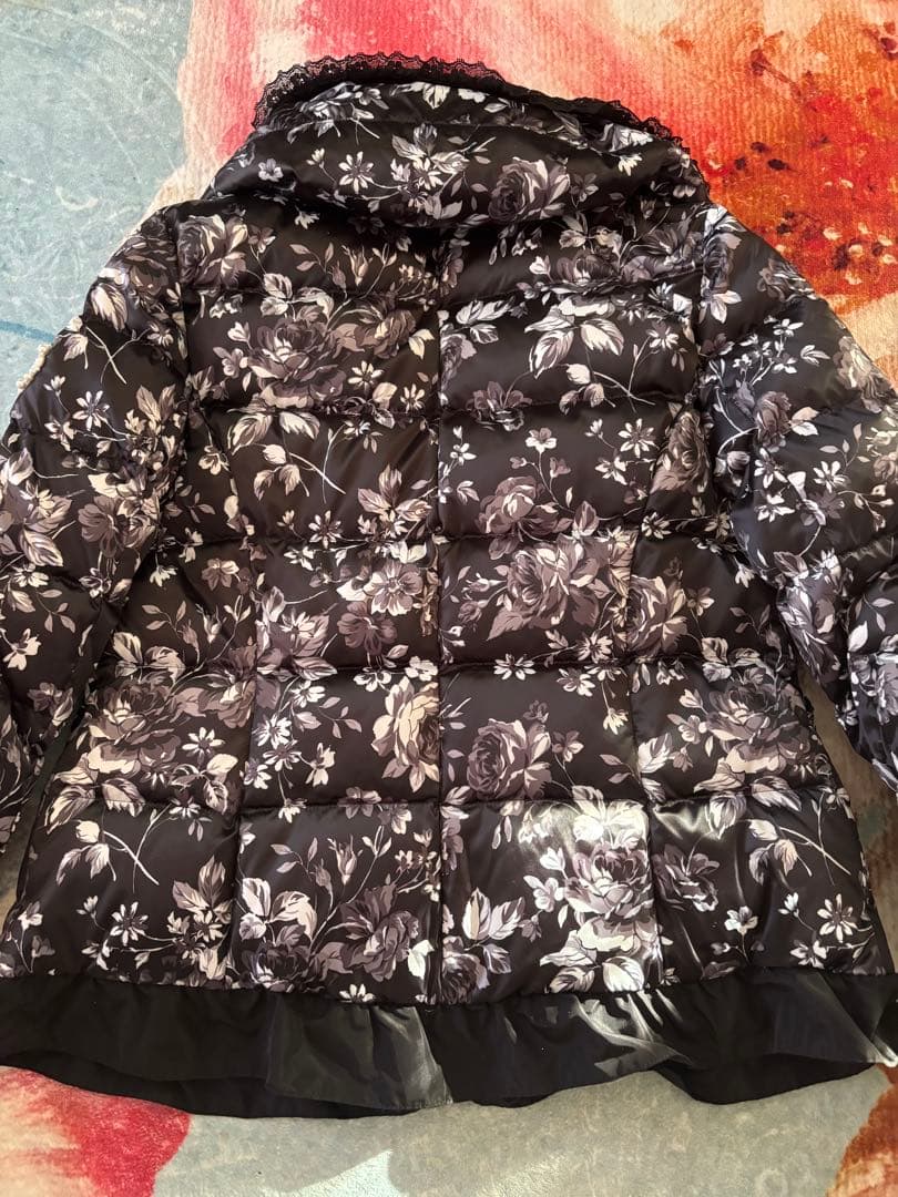 スーパービューティー Super Beauty 42 花柄 ダウンジャケット