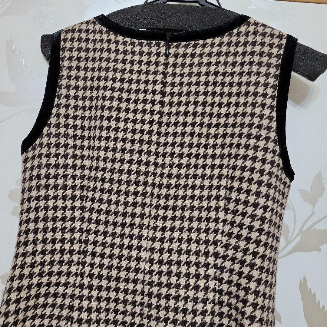 sheller シェリエ　ベロアパイピングミニドレス　美品