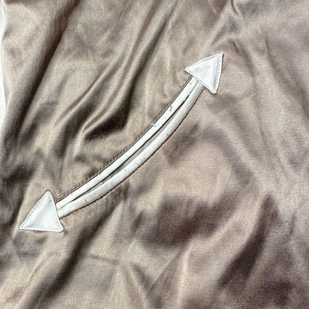 goaスカジャン 刺繍　ブラウン