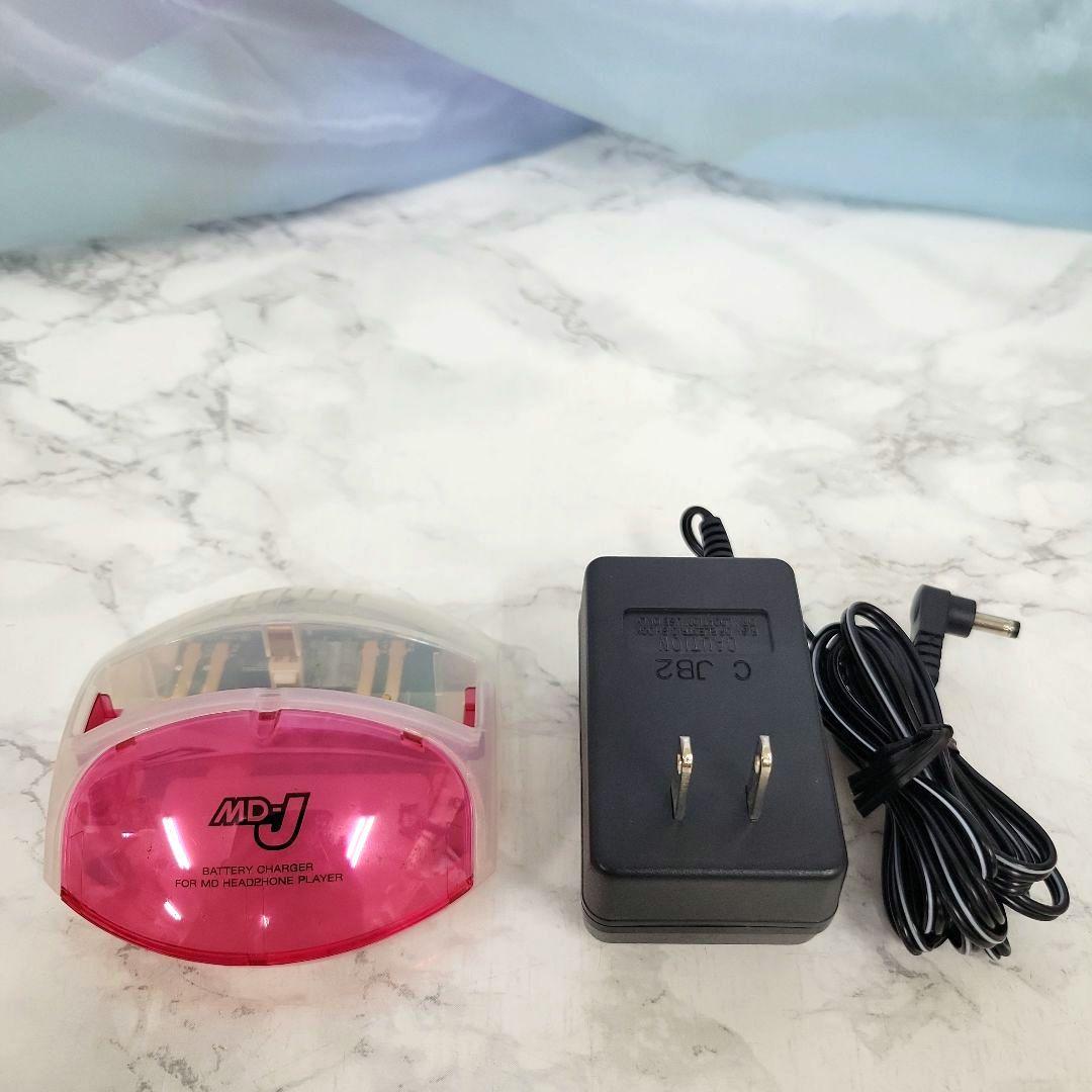 SHARP MDヘッドホンプレーヤー MD-ST55-R付属品付（通電確認済み）