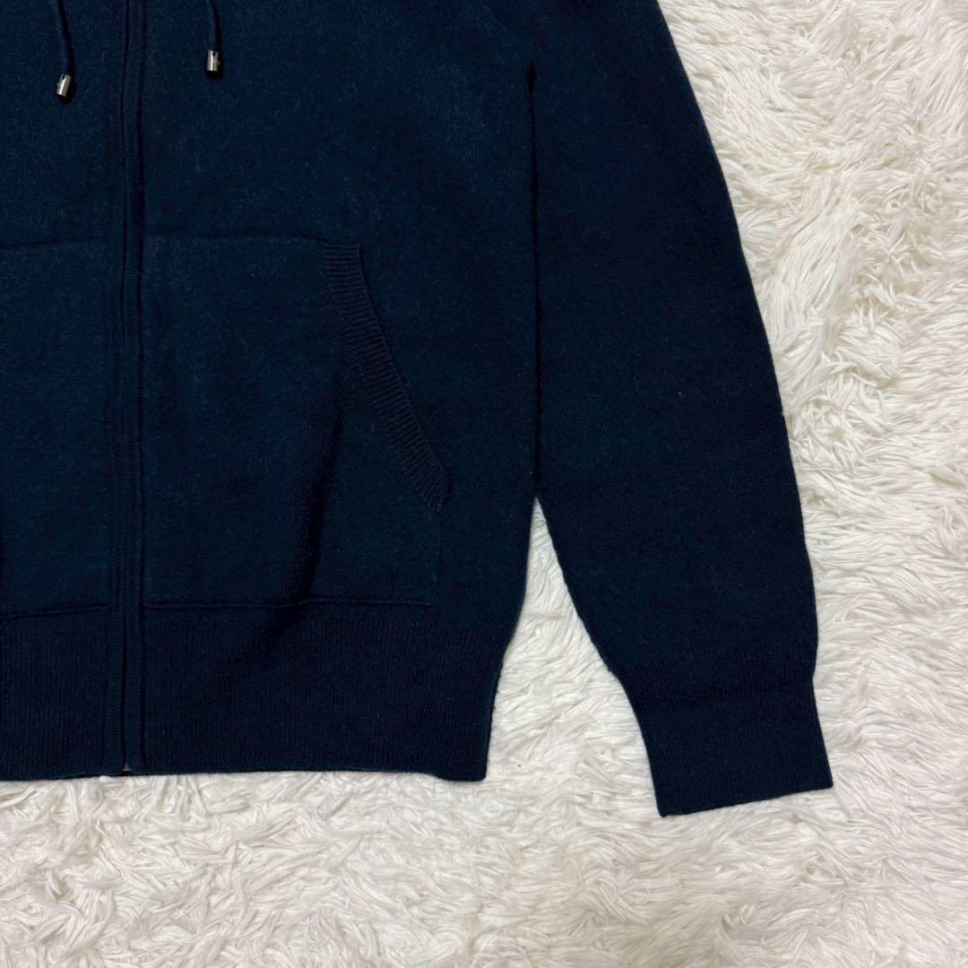 ✨極美品/現行/カシミヤ/XL相当✨バーバリー パーカー TBロゴ ジップアップ