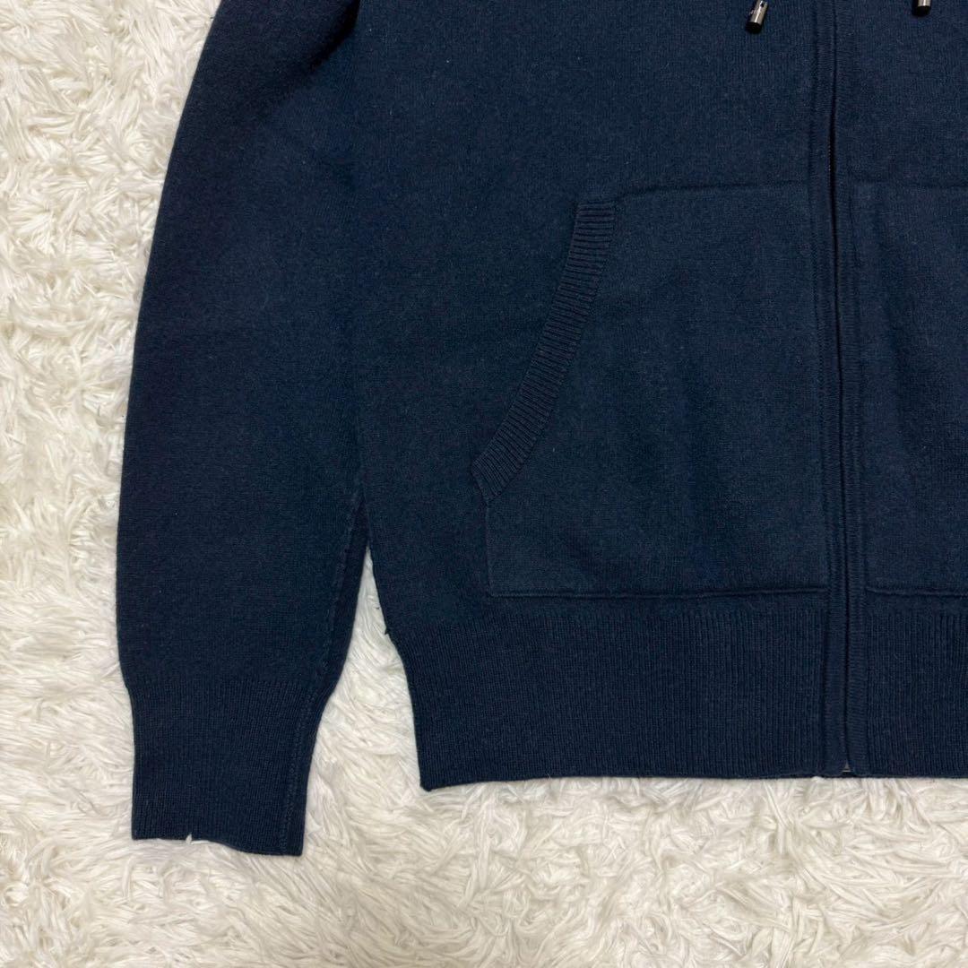 ✨極美品/現行/カシミヤ/XL相当✨バーバリー パーカー TBロゴ ジップアップ