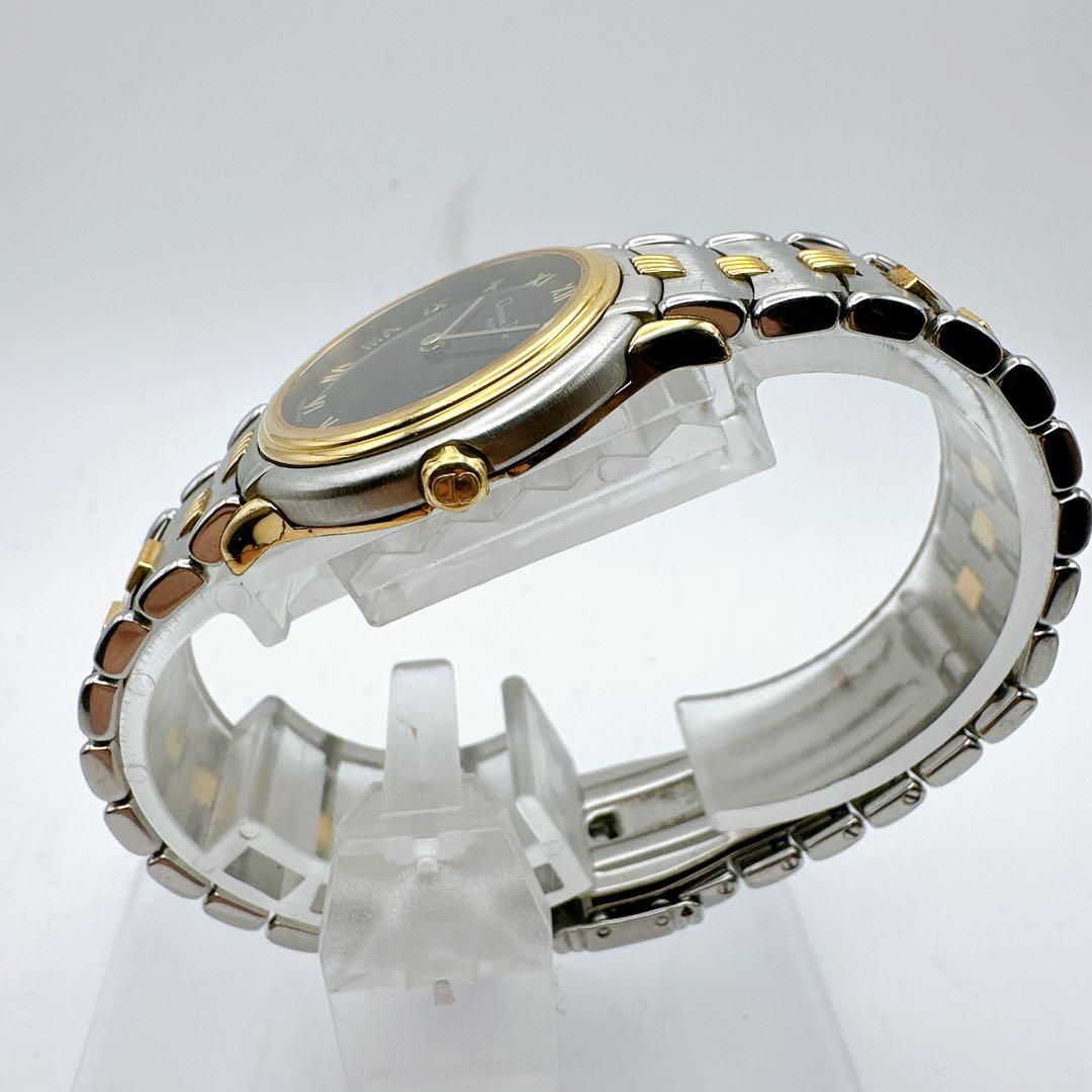 良品稼動品 クリスチャンディオール レディース腕時計 シルバーゴールド 黒文字盤