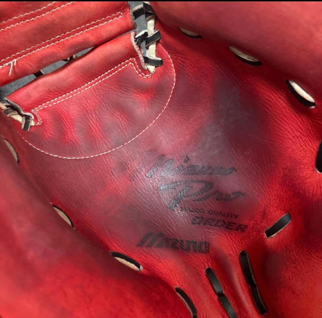 ミズノプロ 軟式グローブ レッド