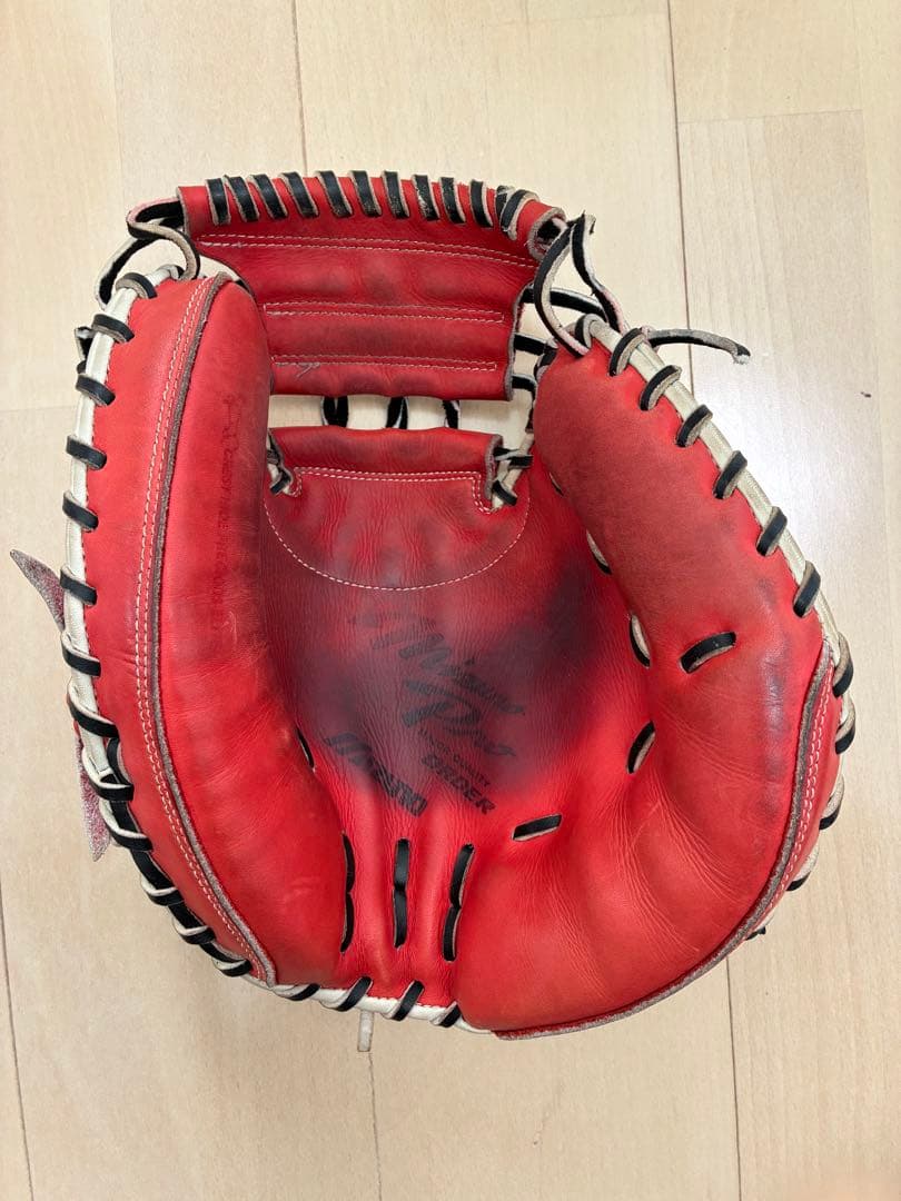 ミズノプロ 軟式グローブ レッド