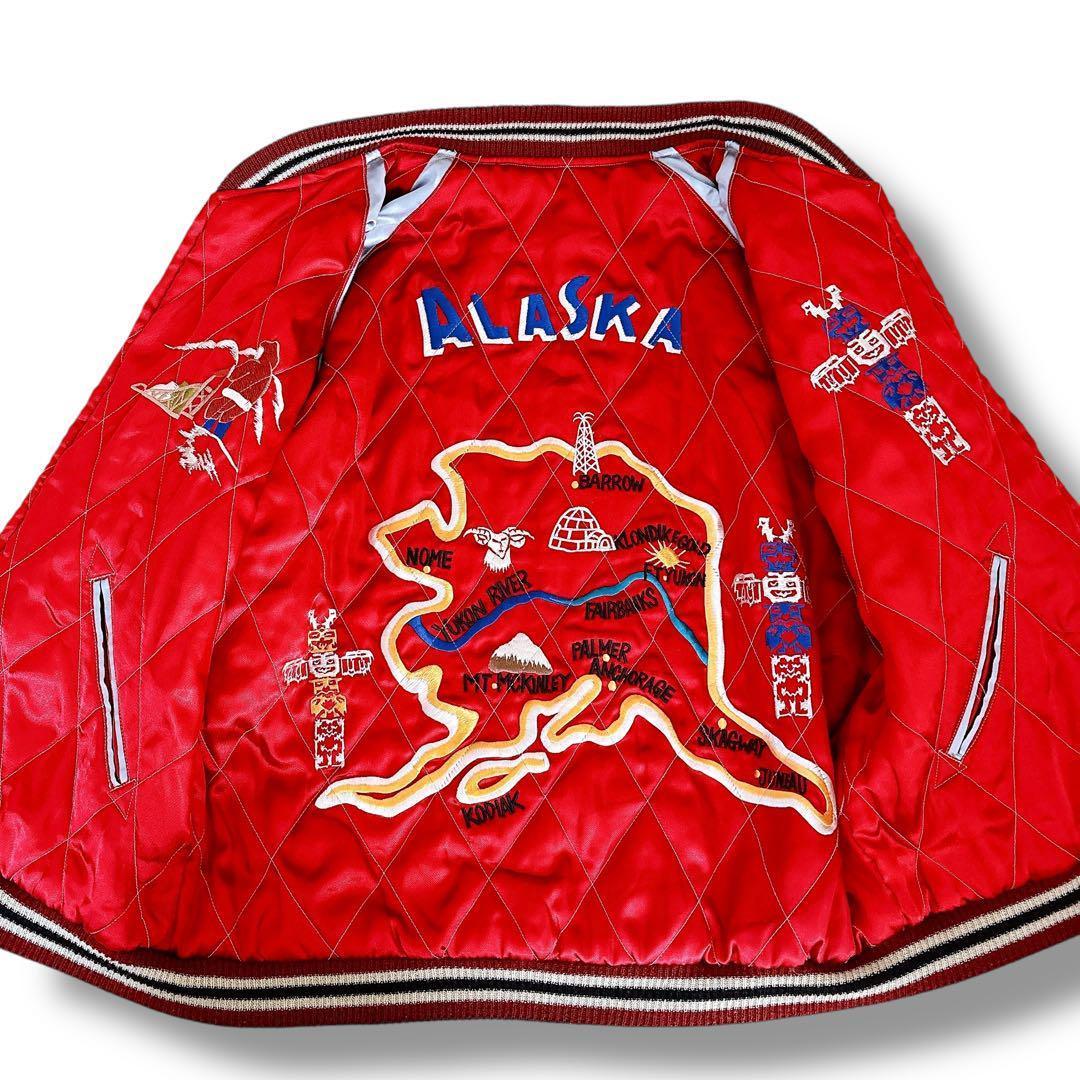 希少 テーラー東洋 スカジャン スーベニアジャケット リバーシブル ブラック 赤