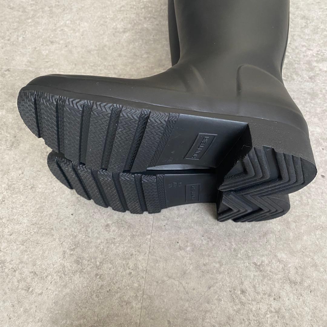 【未使用級✨】 HUNTER レインブーツ レディース ブラック 23cm