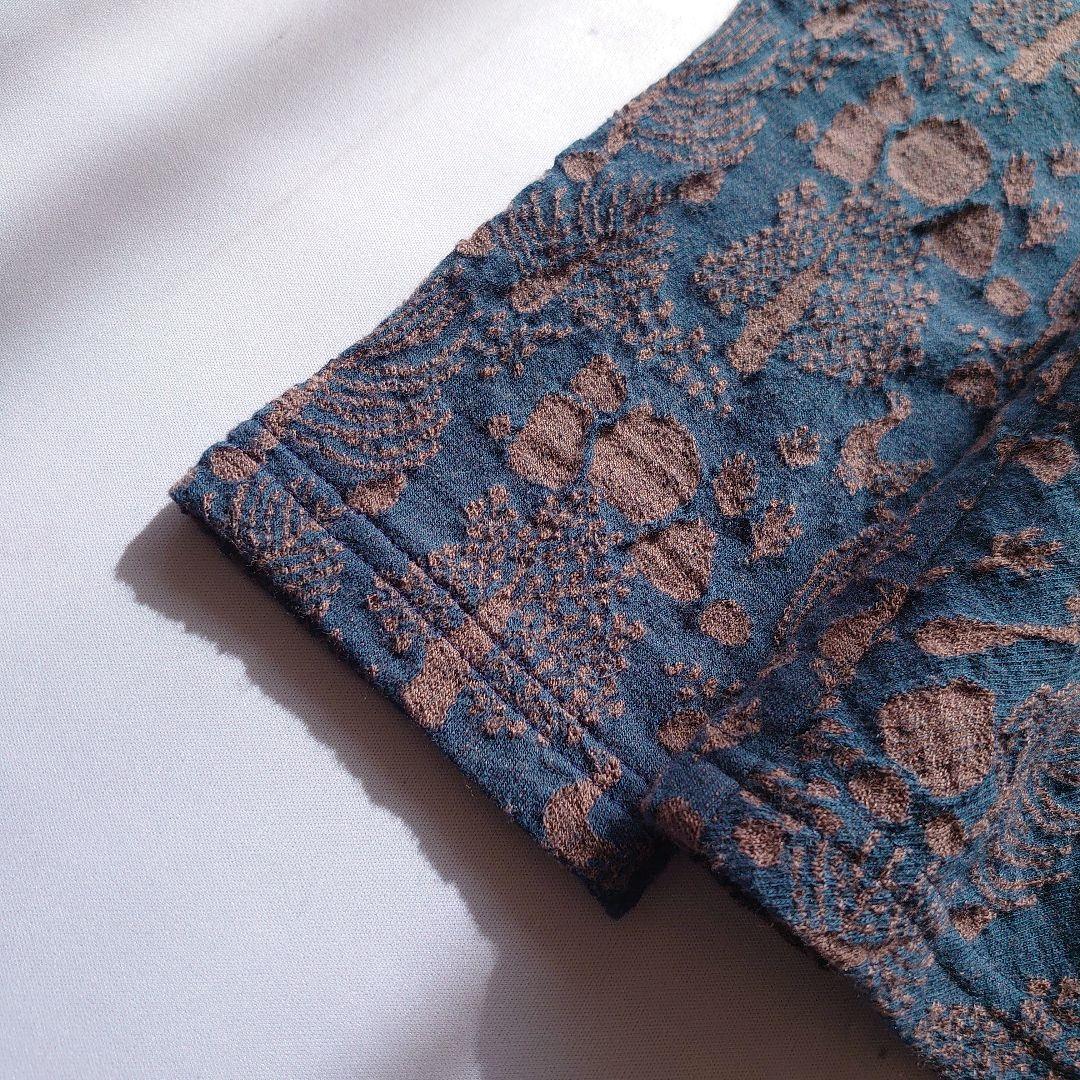 22AW イオコムイオ 刺繍 長袖セーター ニット クルーネック トップス 40