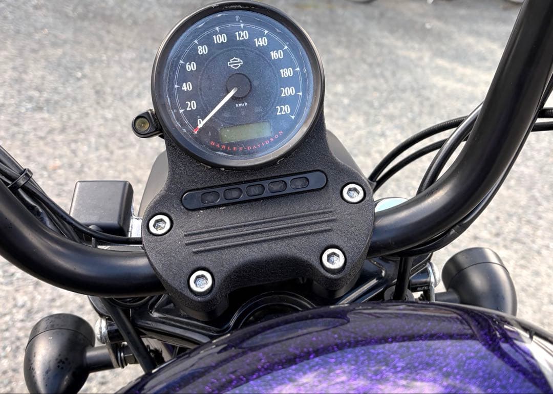 スポーツスター 真鍮製パーツセット ヘッドキャップ メーターリング ペダルカバー