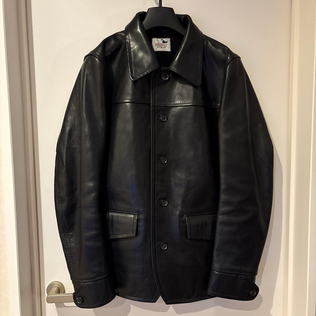 GANGSTERVILLE カーコート　ホースレザージャケット