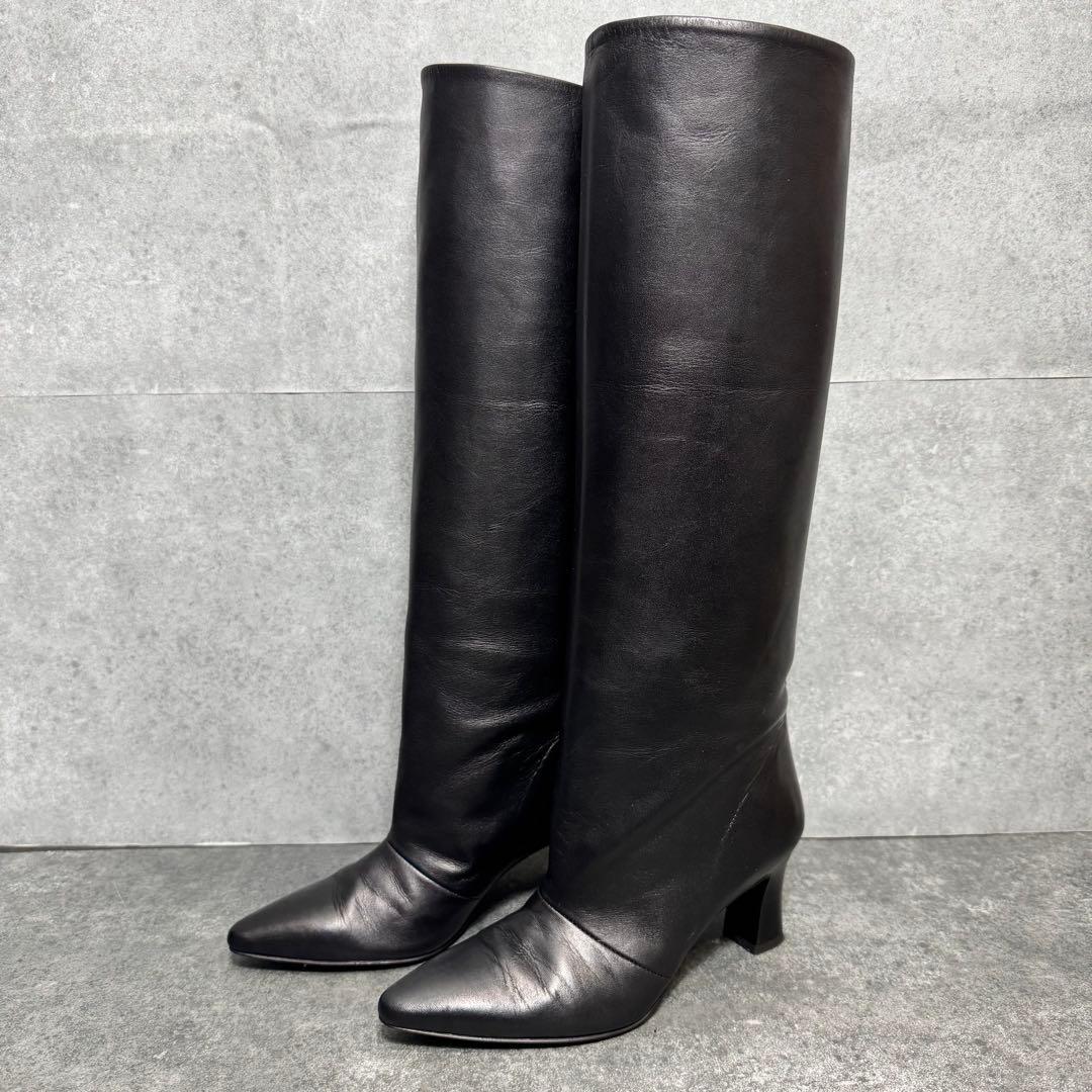 ルタロン グリース MAMIAN ワイドシャフト ロングブーツ 22cm