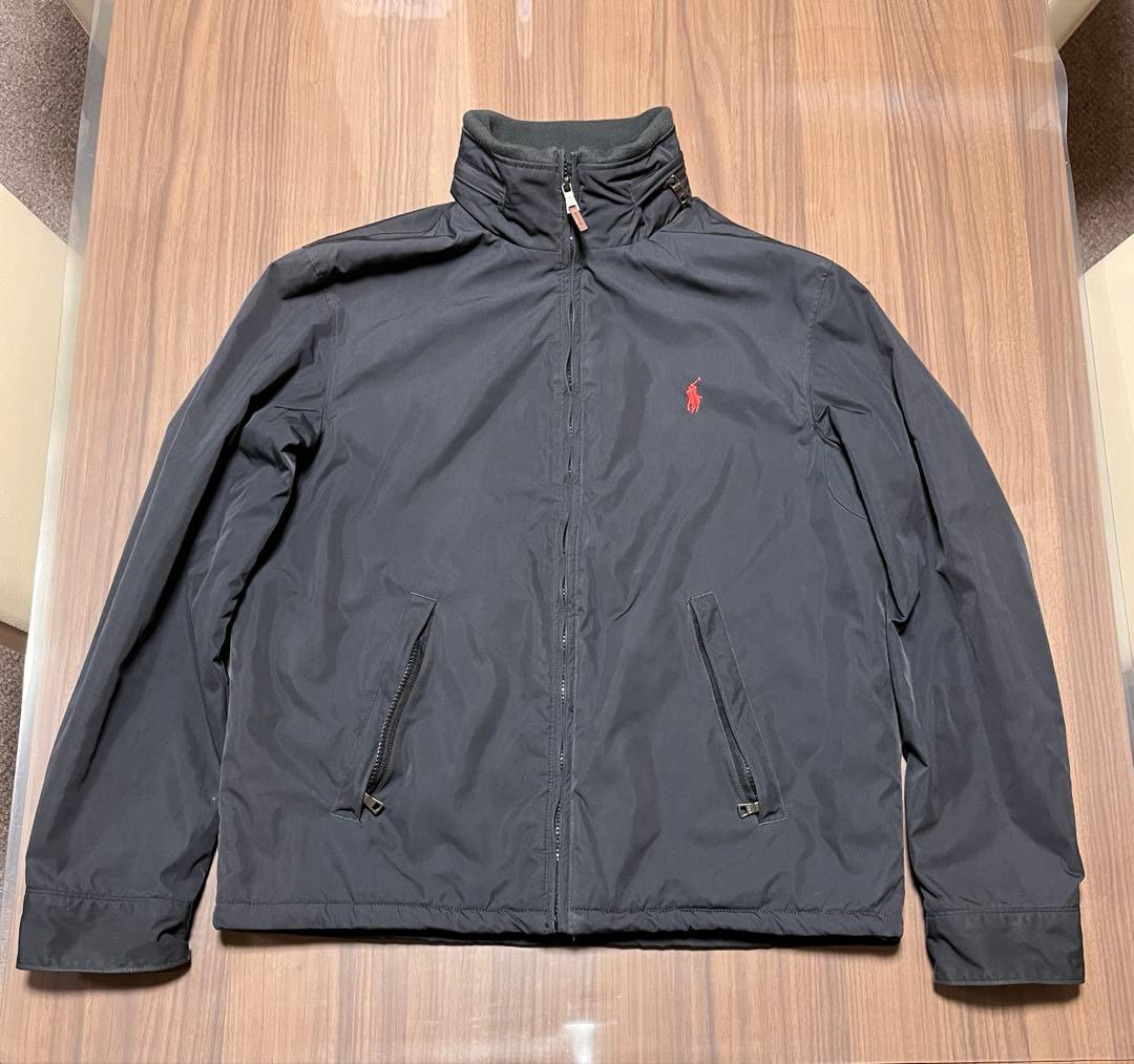 そ*う様 美品　訳アリ　ラルフローレン　ブルゾン　フリース　ナイロン　中綿　黒