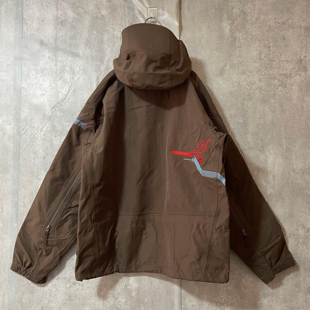 Burtonバートンスキーウェアスノーボードジャケットパーカーフード茶色ブラウン