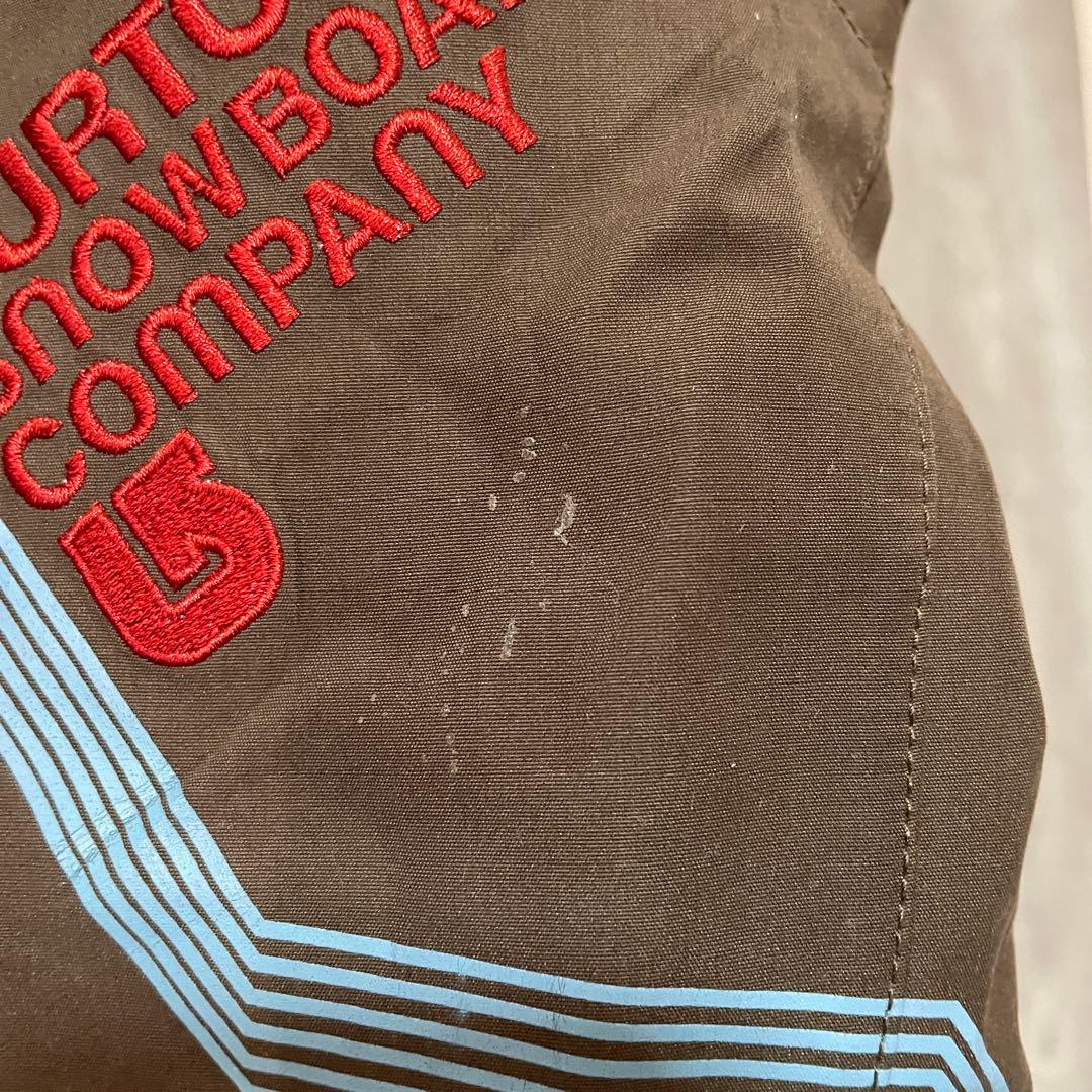 Burtonバートンスキーウェアスノーボードジャケットパーカーフード茶色ブラウン