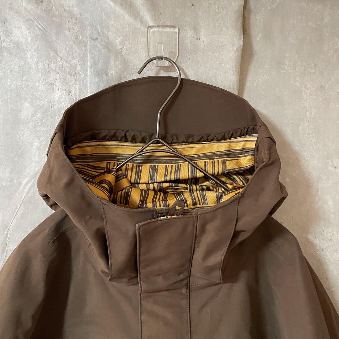 Burtonバートンスキーウェアスノーボードジャケットパーカーフード茶色ブラウン