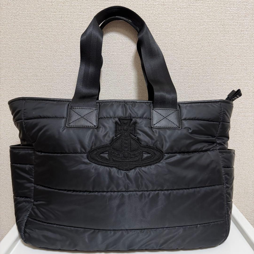 ☆極美品☆ヴィヴィアンウエストウッド フェルト オーブ トートバッグ ブラック