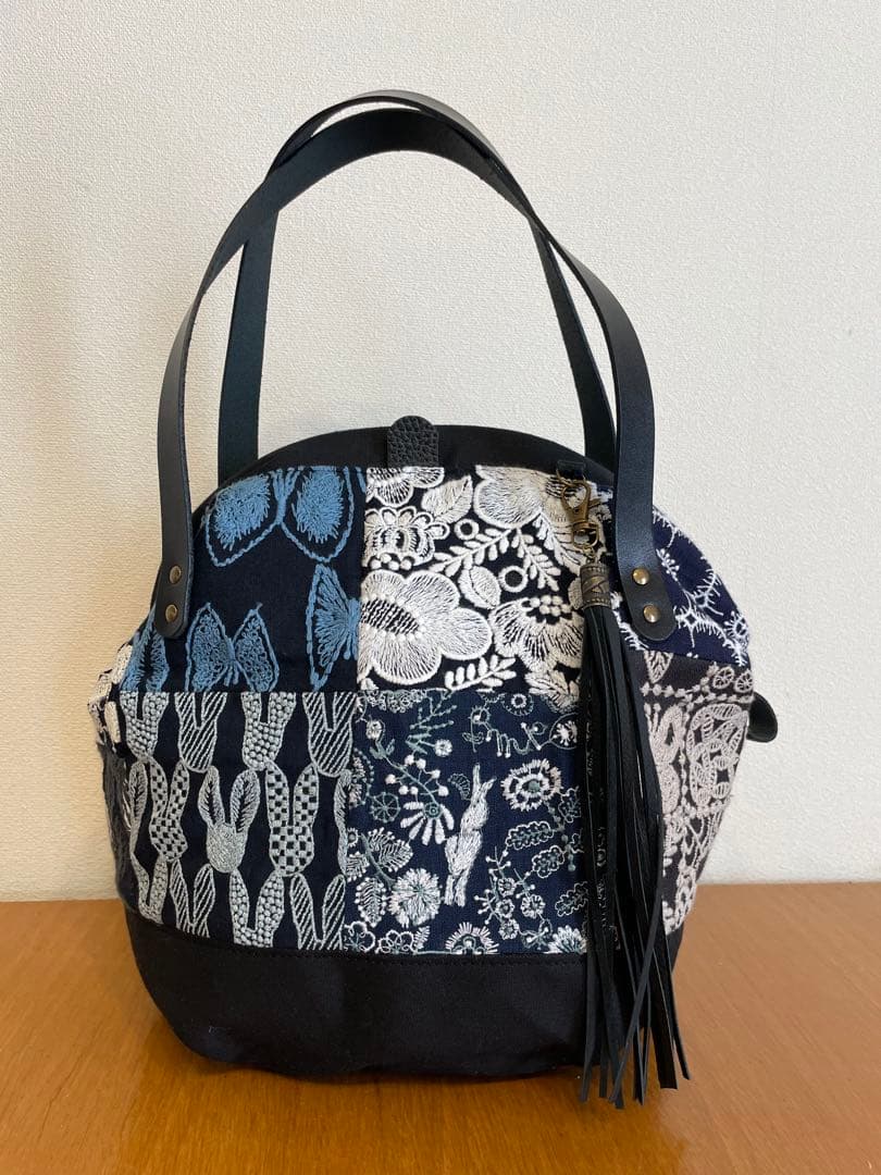 みゃあくろ　ミナペルホネン　ハンドメイド　バッグ