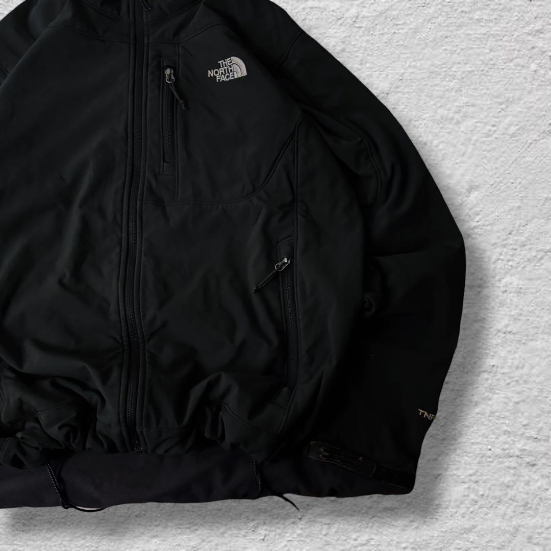 ノースフェイスソフトシェルジャケット90sブラックvintage古着USA規格