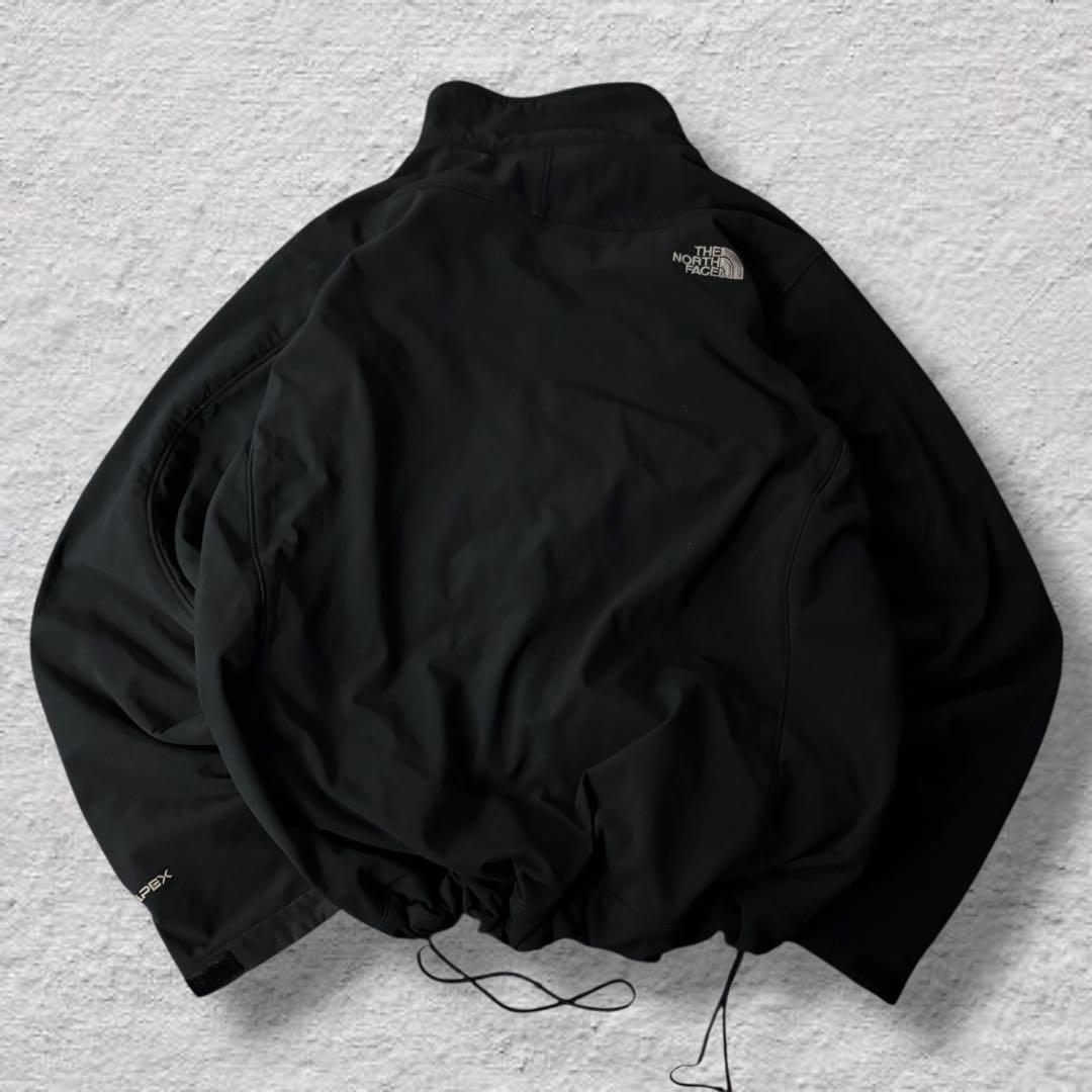 ノースフェイスソフトシェルジャケット90sブラックvintage古着USA規格