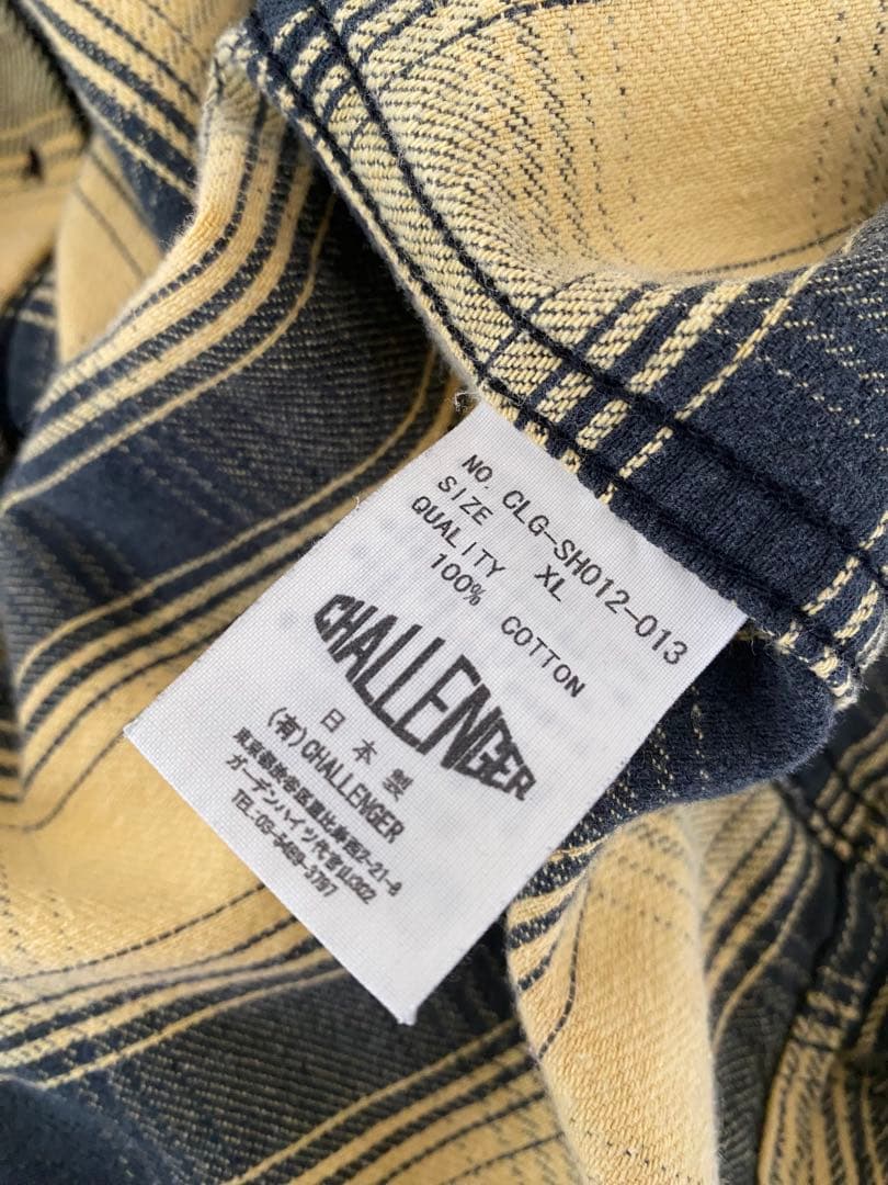 CHALLENGER BRIGADE チェック柄シャツ XL