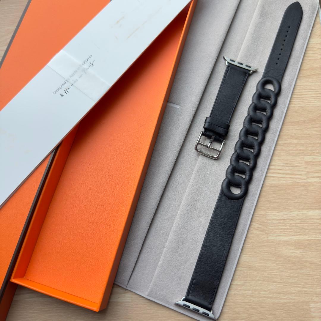 2084 Apple Watch エルメス　グルメット　ブラック　HERMES