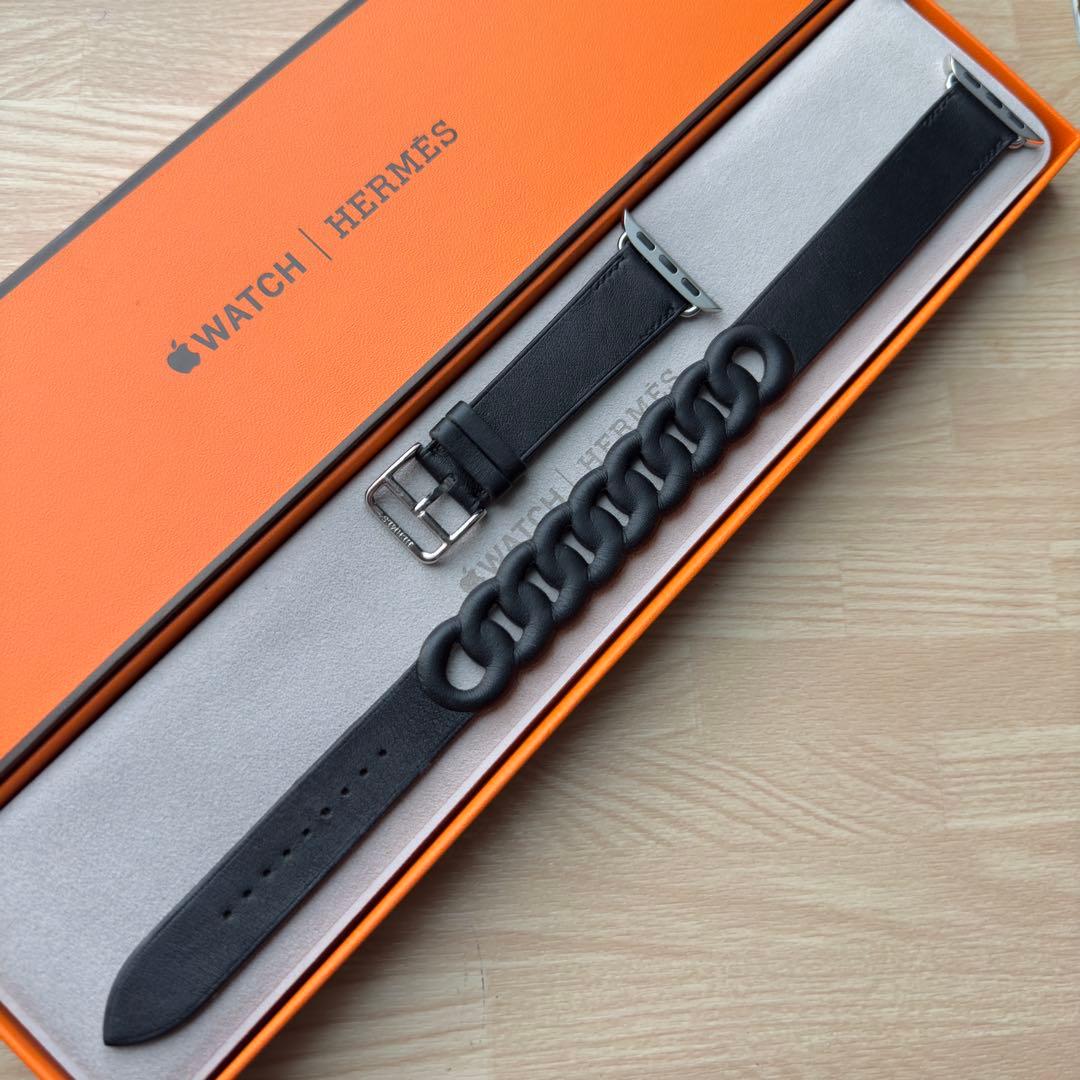 2084 Apple Watch エルメス　グルメット　ブラック　HERMES