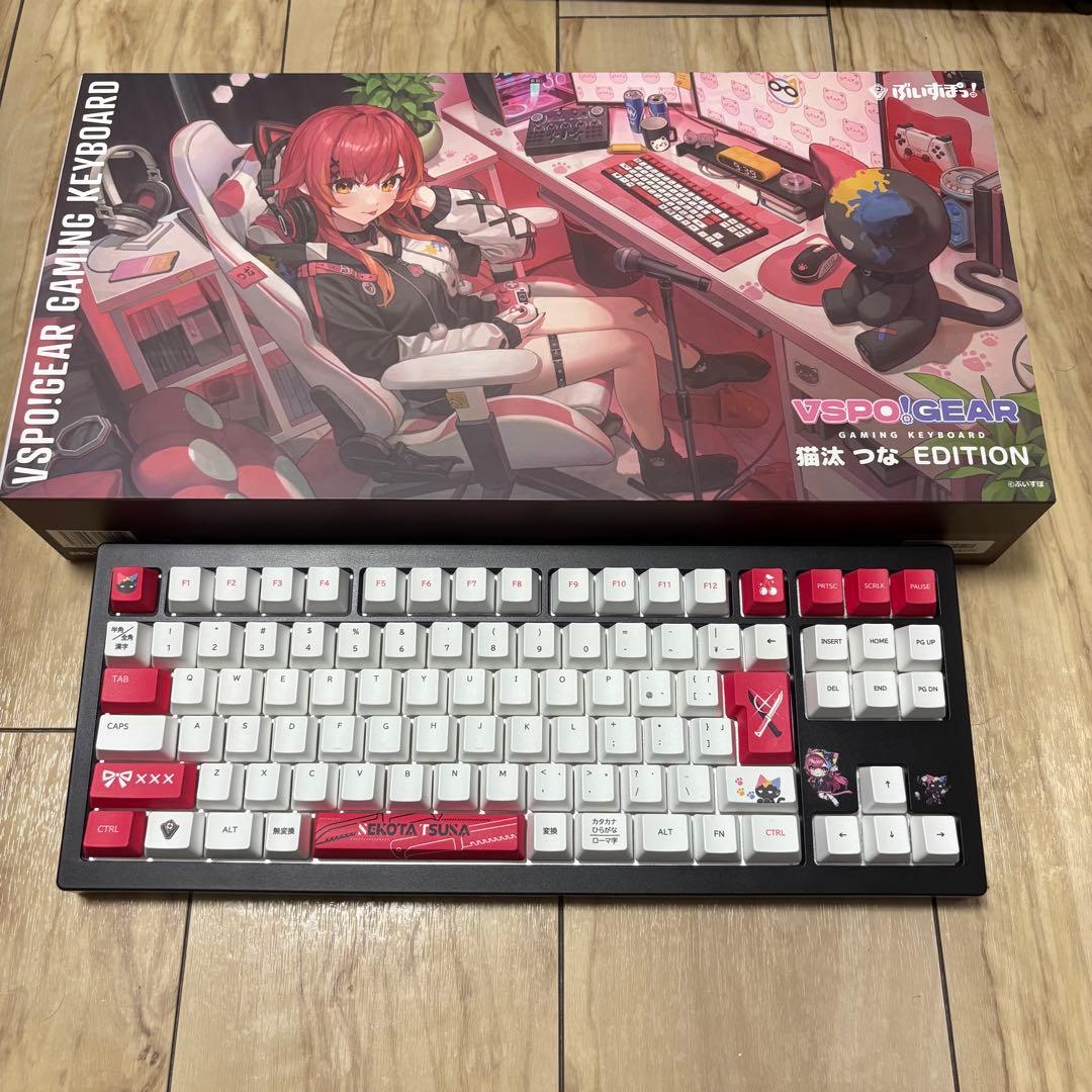 VSPO! GEAR ゲーミングキーボード 猫汰つなEdition