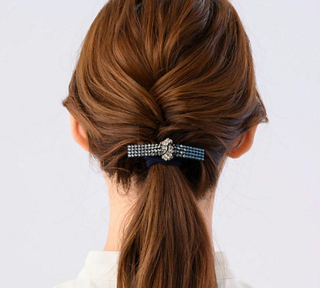 ペコ♥️コンプレックスビズ♥️クリスタルメッシュノット ポニー♥️完売品