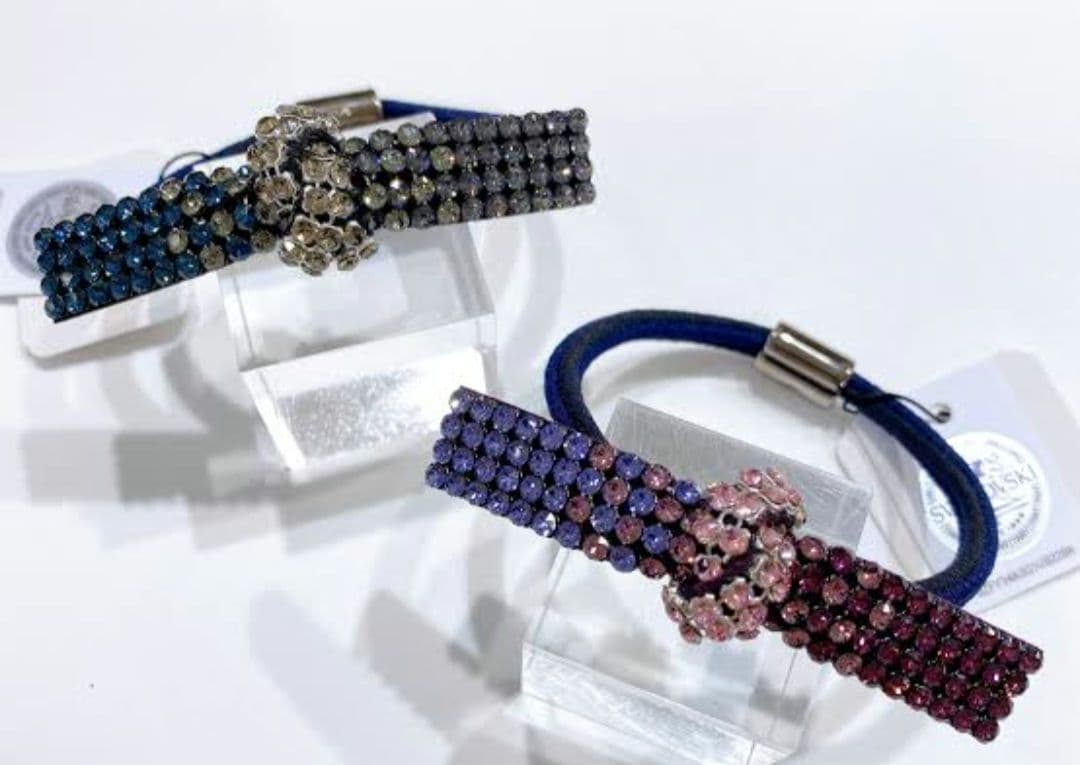 ペコ♥️コンプレックスビズ♥️クリスタルメッシュノット ポニー♥️完売品