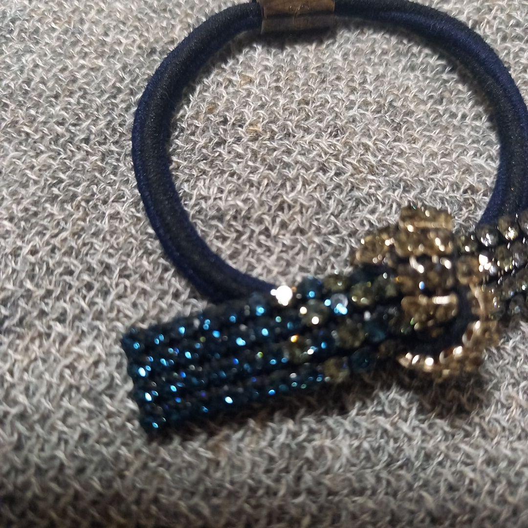 ペコ♥️コンプレックスビズ♥️クリスタルメッシュノット ポニー♥️完売品