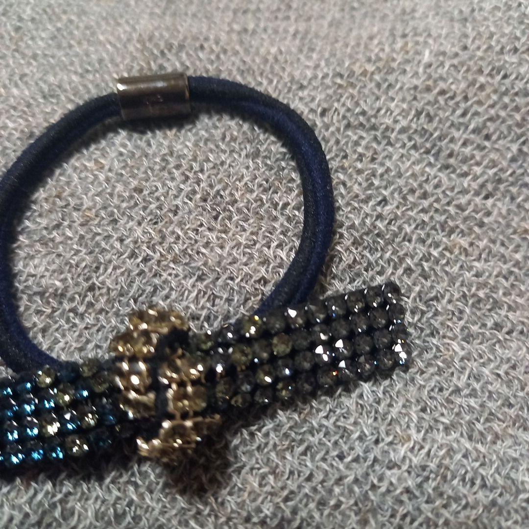 ペコ♥️コンプレックスビズ♥️クリスタルメッシュノット ポニー♥️完売品