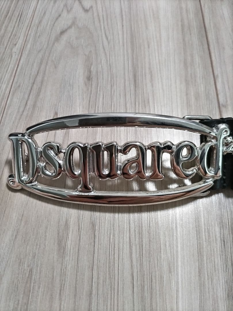 【マサマサ】DSQUARED2 ブラックレザーベルト