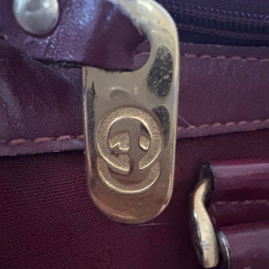 GUCCI カバン バーガンディ ボストンバッグ 赤