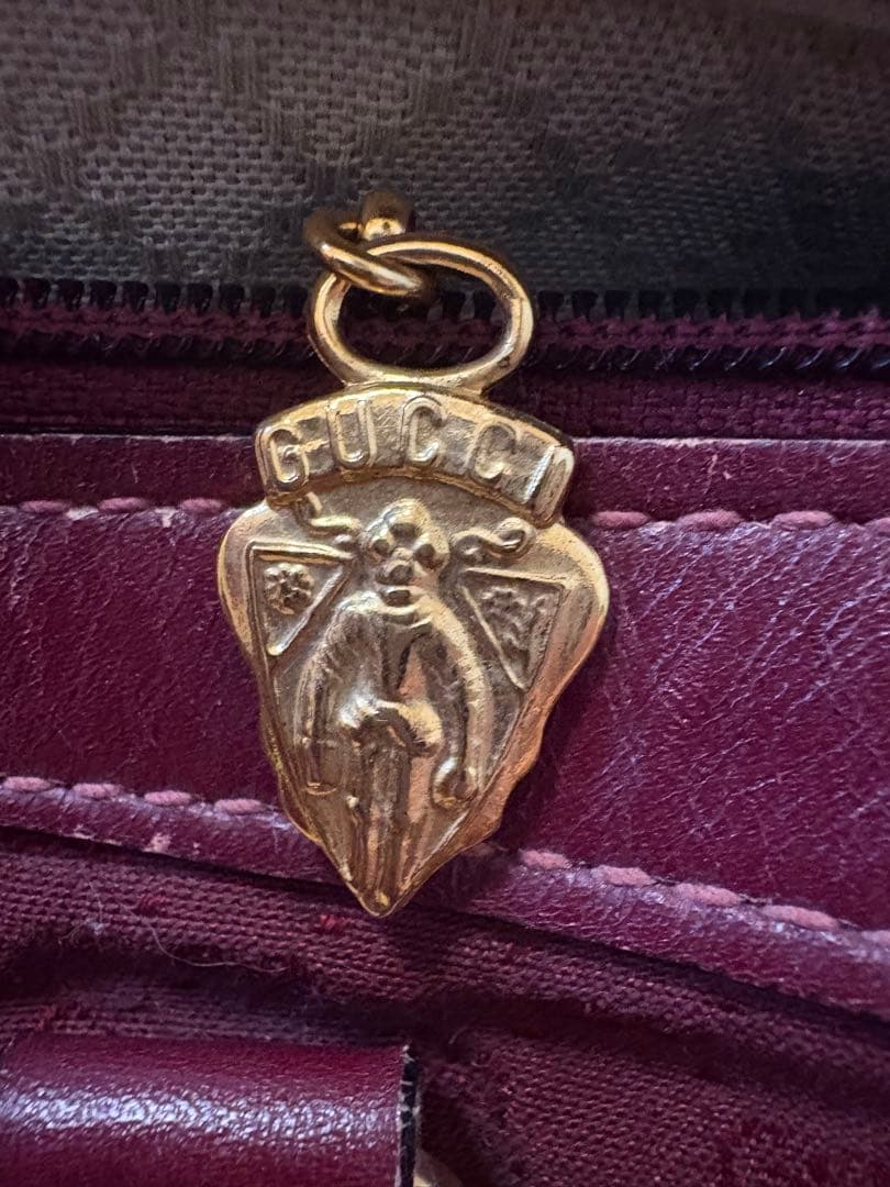 GUCCI カバン バーガンディ ボストンバッグ 赤