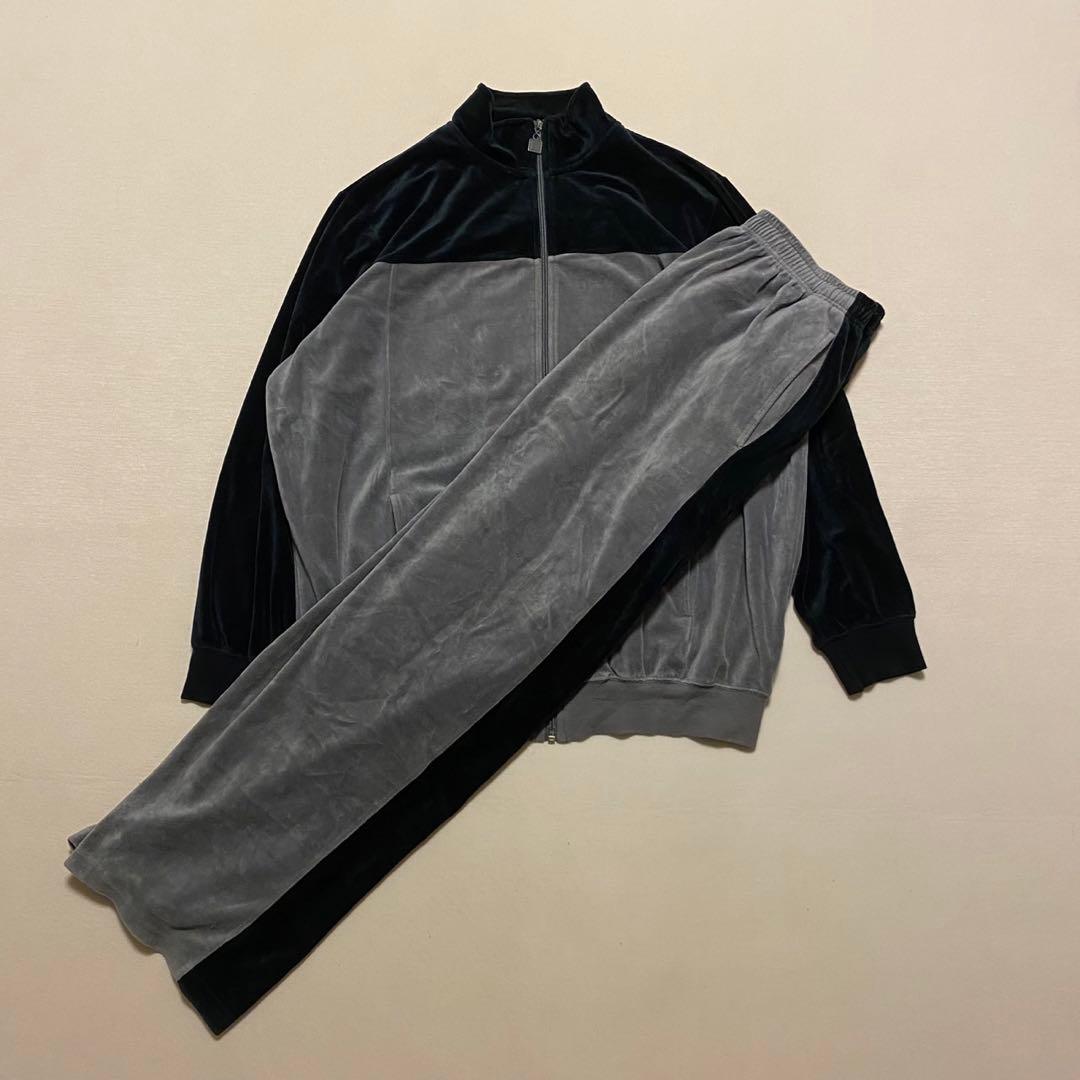 希少　king size キングサイズ　ベロア　トラックジャケット　セットアップ