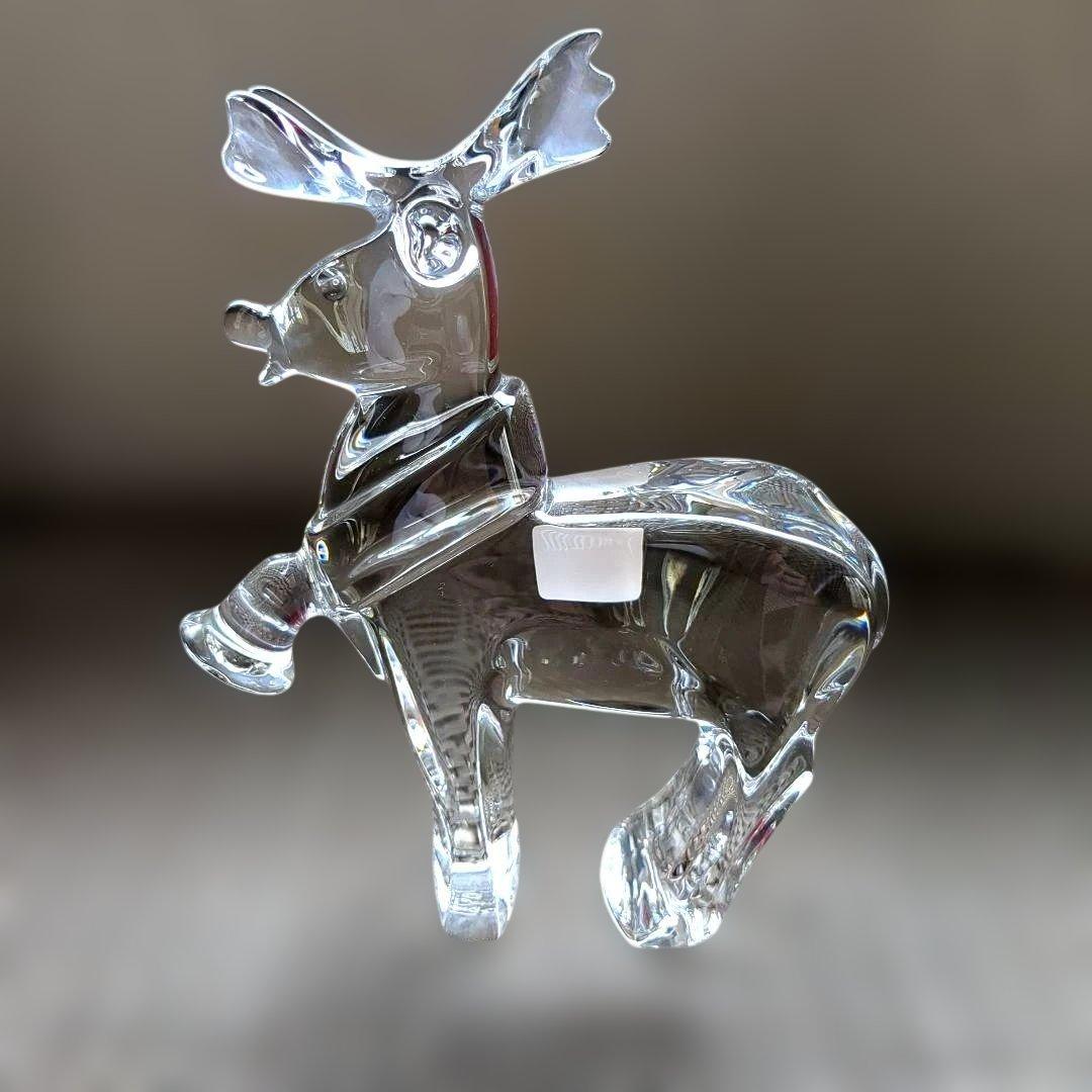 石島　Baccarat バカラ クリスタルガラス トナカイ 置物クリスマス