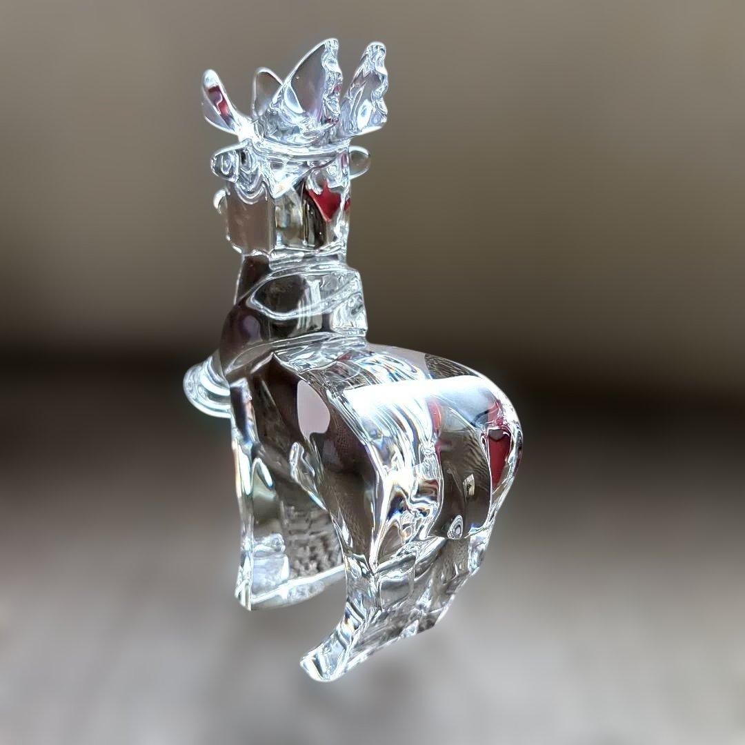 石島　Baccarat バカラ クリスタルガラス トナカイ 置物クリスマス