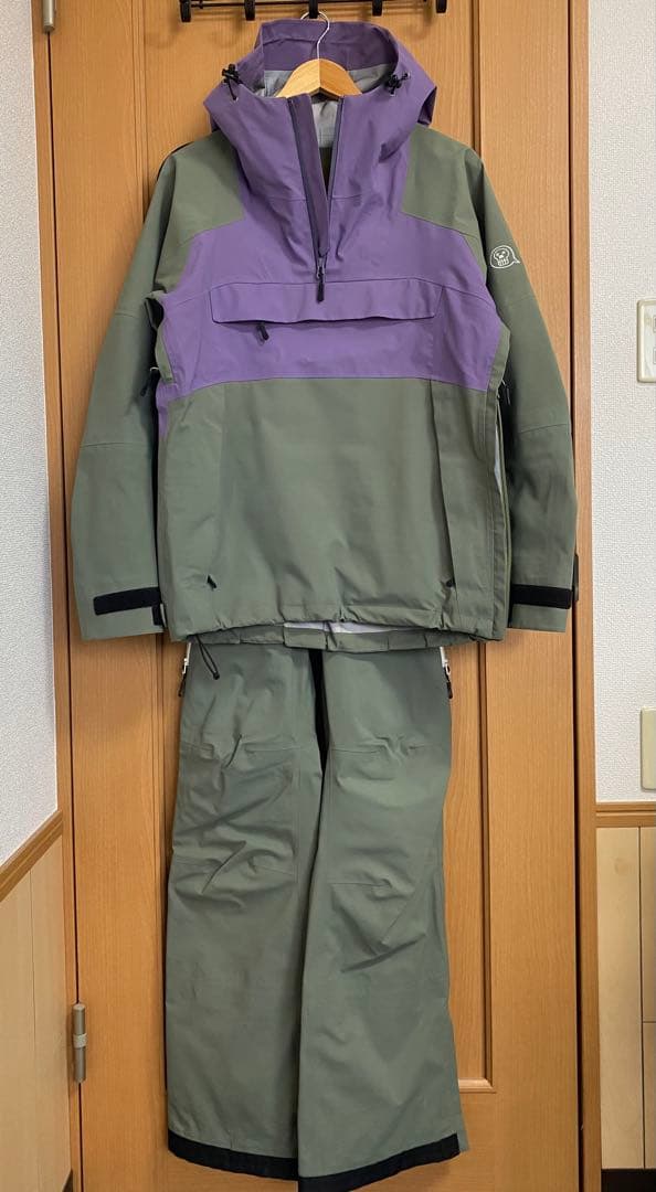 unfudge アンファッジ スモークアノラックSスモークビブパンツXSセット