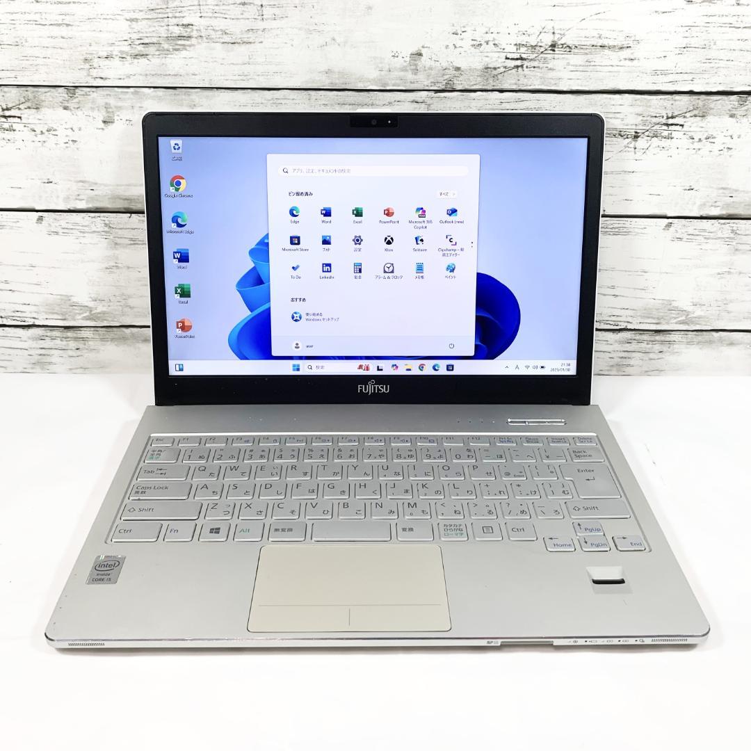 【匿名配送】ノートパソコン／白　Windows11　Webカメラ／オフィス付き✨