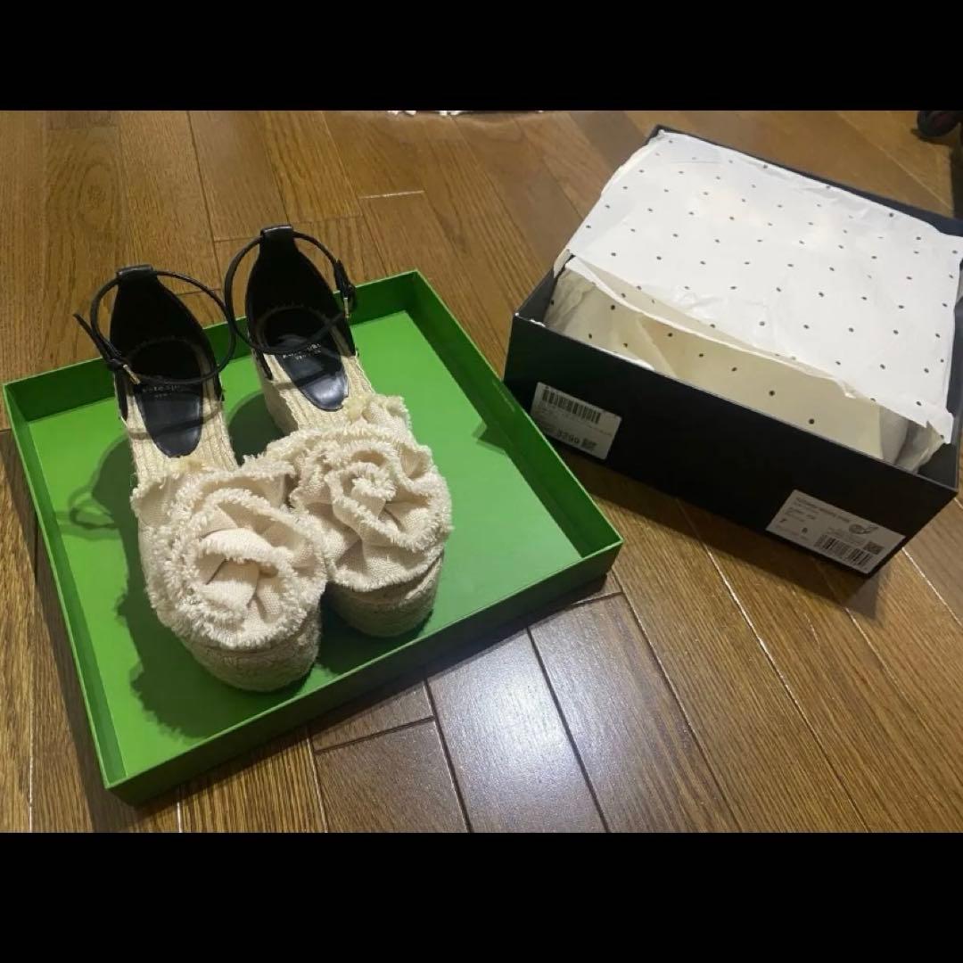 katespade フローリッシュ エスパドリーユ ウェッジ サンダル