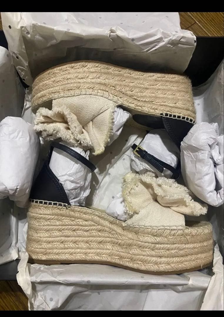 katespade フローリッシュ エスパドリーユ ウェッジ サンダル