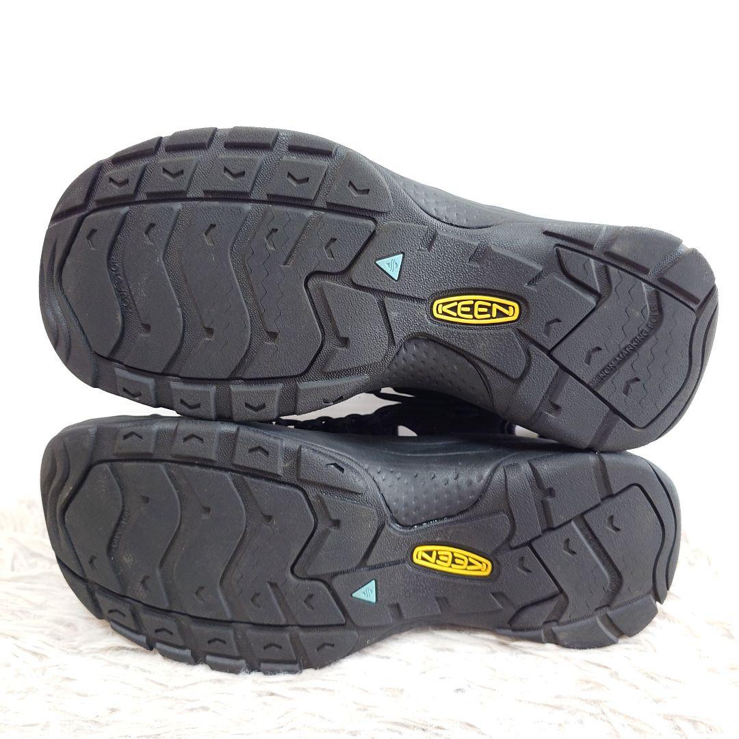 美品 KEEN UNEEK ASTORIA キーン サンダル 靴 25 ブラック