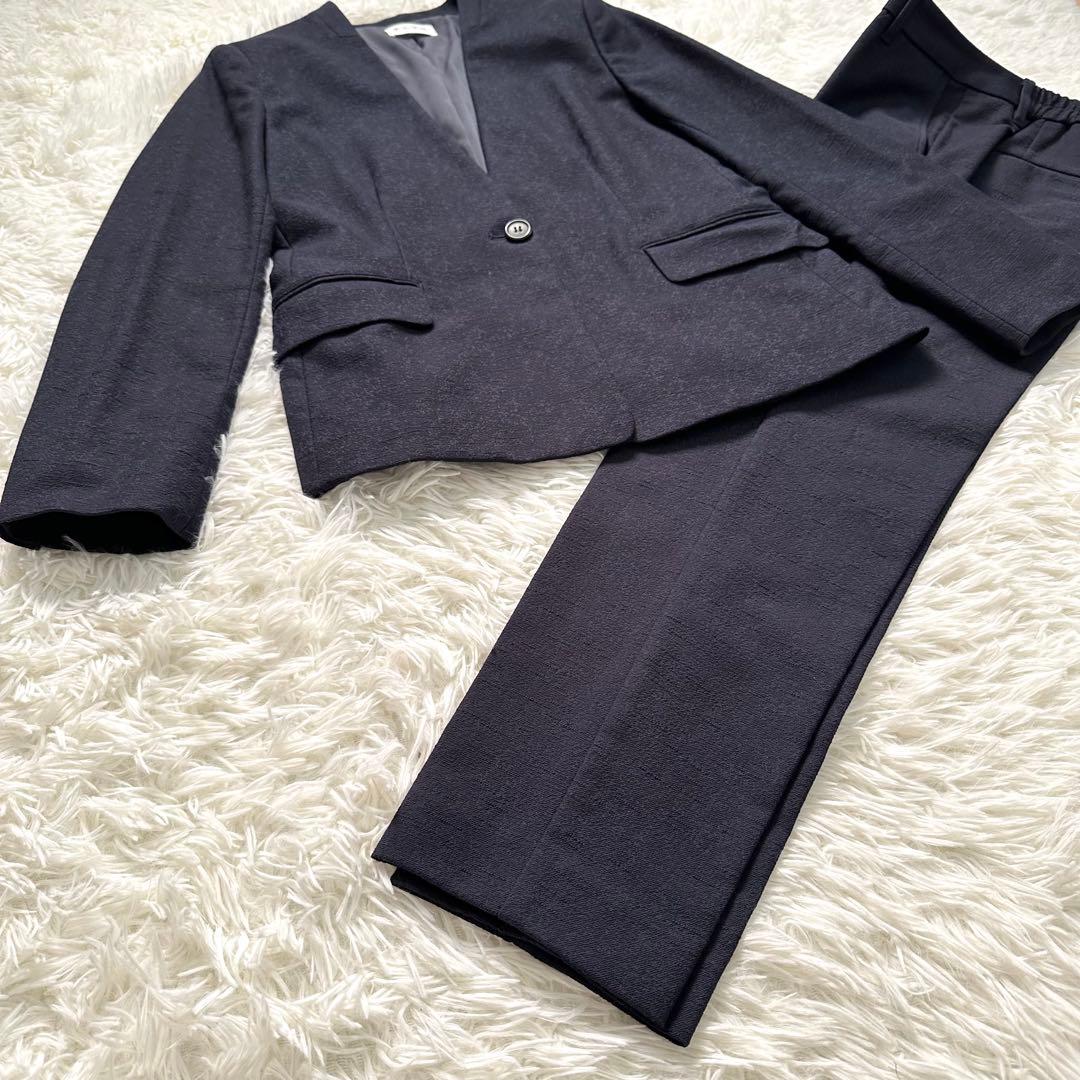 PLST スラブストレッチ カラーレスジャケット スティックパンツ セットアップ