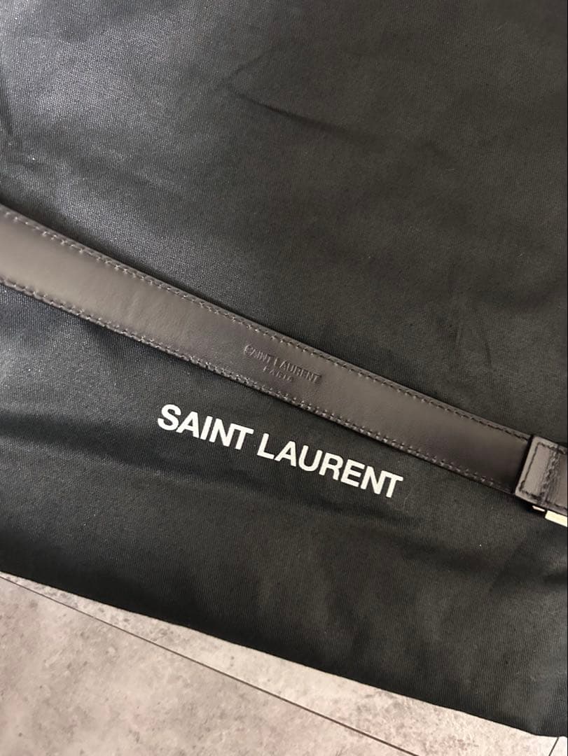 Saint Laurent SS14 3連ループ　ナローベルト　85