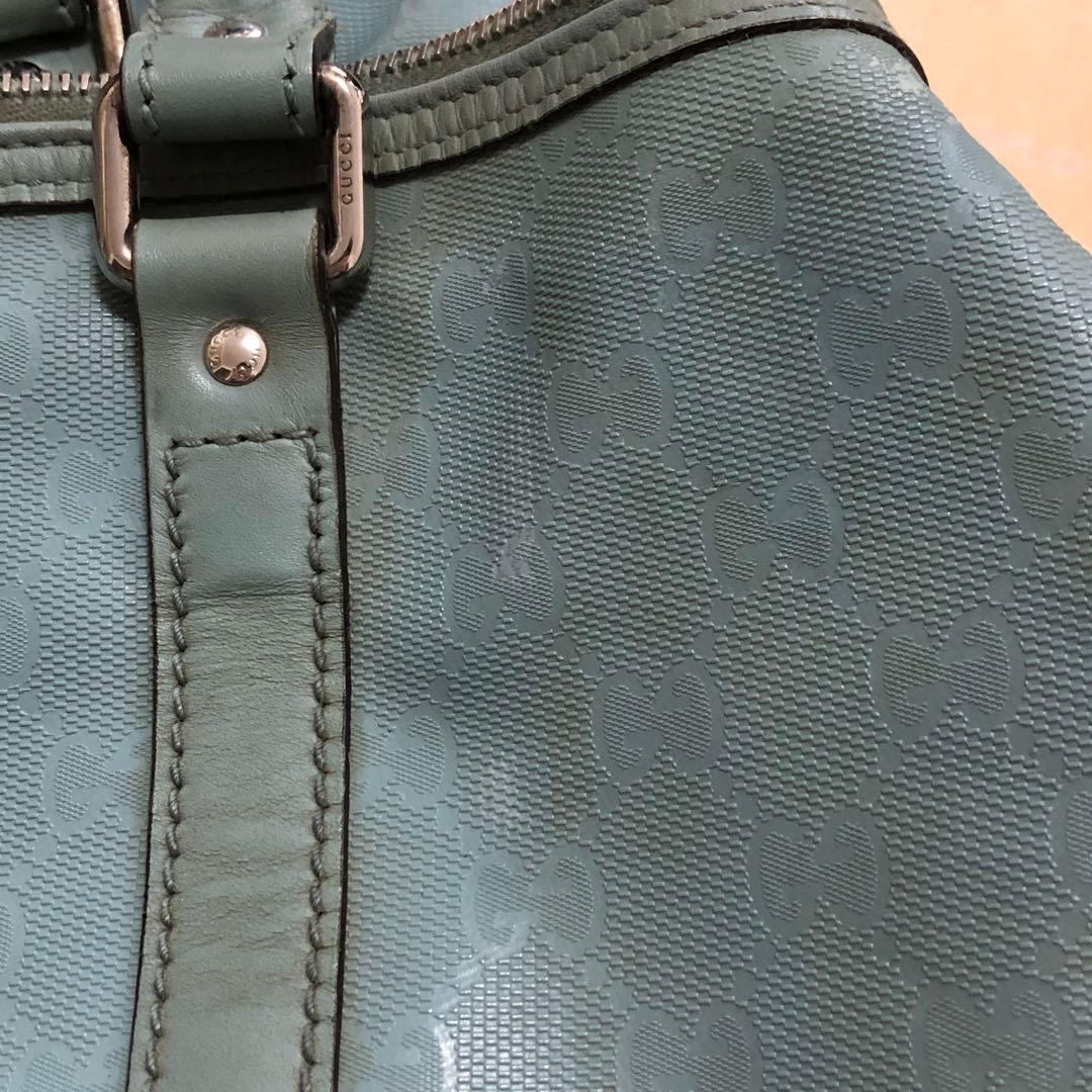 グッチ ハンドバッグ ミニボストン GGスプリーム 緑 FS389