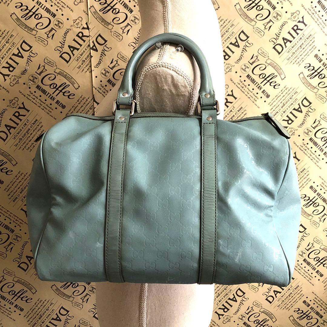 グッチ ハンドバッグ ミニボストン GGスプリーム 緑 FS389