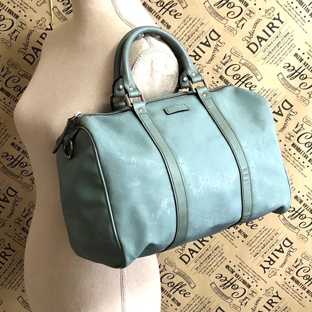 グッチ ハンドバッグ ミニボストン GGスプリーム 緑 FS389