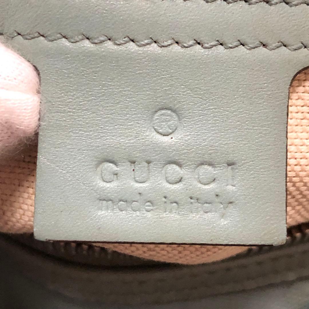 グッチ ハンドバッグ ミニボストン GGスプリーム 緑 FS389