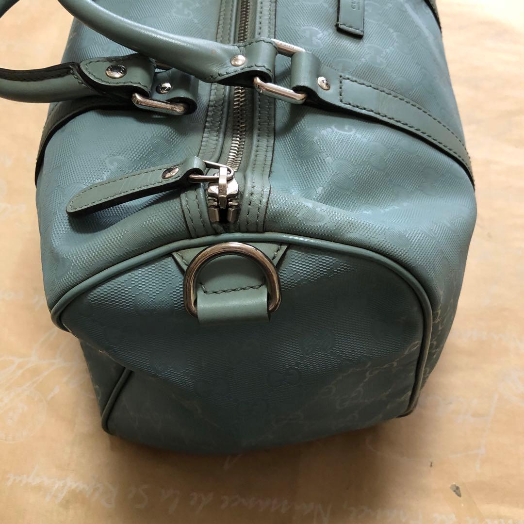 グッチ ハンドバッグ ミニボストン GGスプリーム 緑 FS389