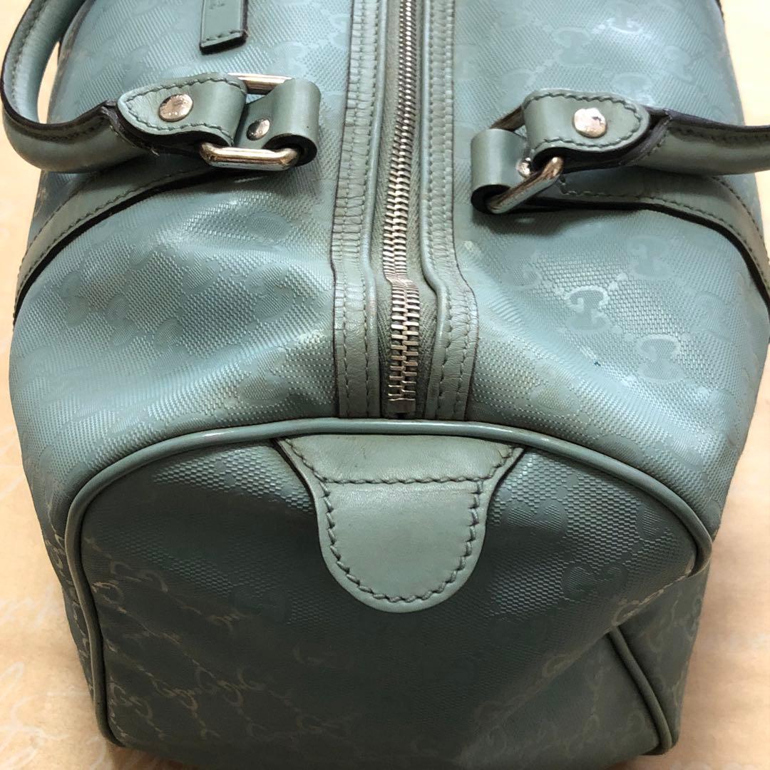 グッチ ハンドバッグ ミニボストン GGスプリーム 緑 FS389